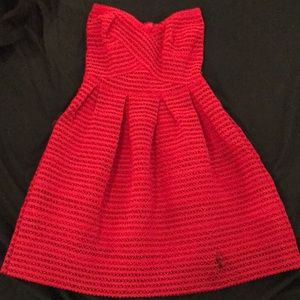 Red, formal dress